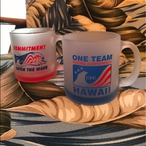 Vintage Hawaii One Pair Of Mugs